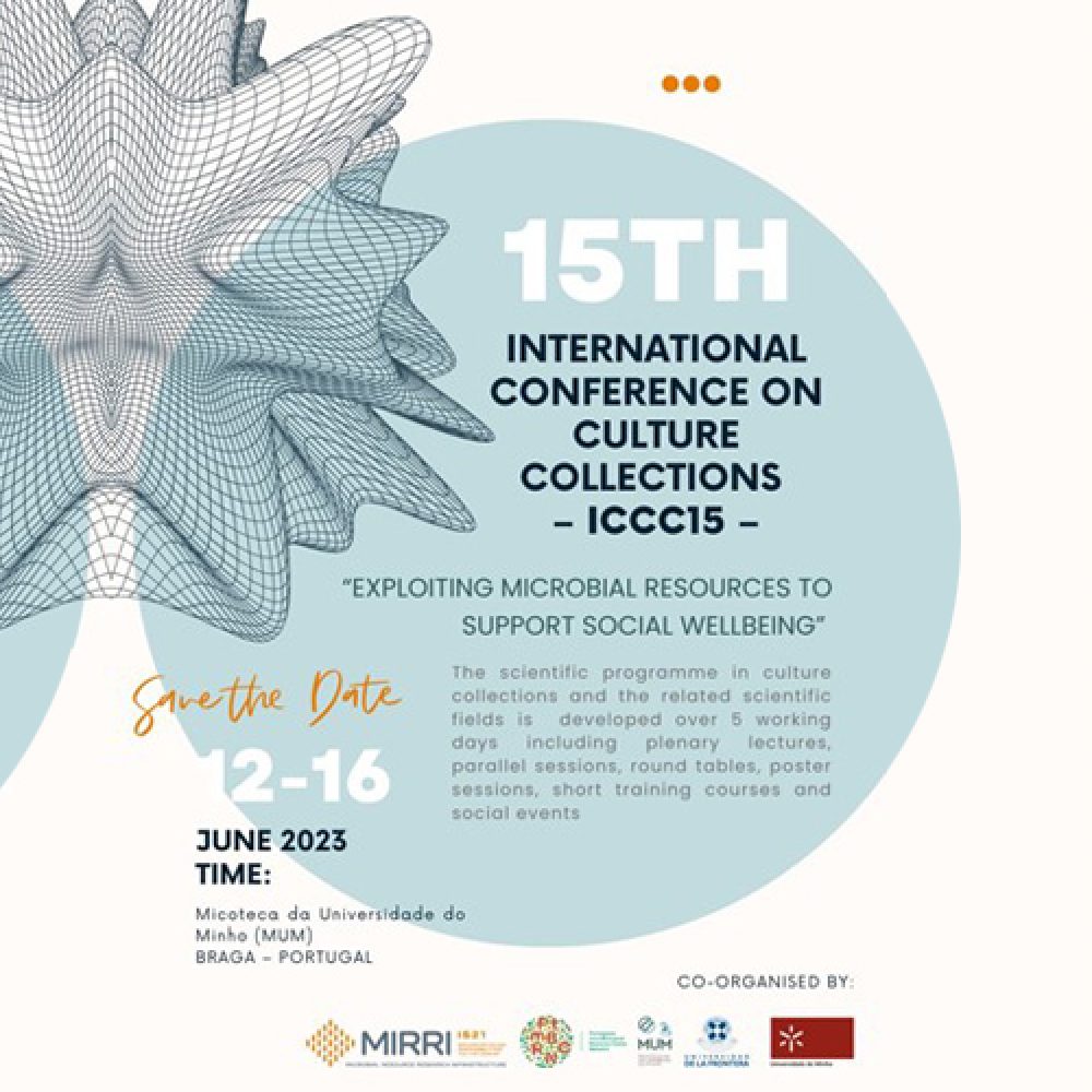 15<sup>th</sup> International Conference on Culture Collections – Save the Date